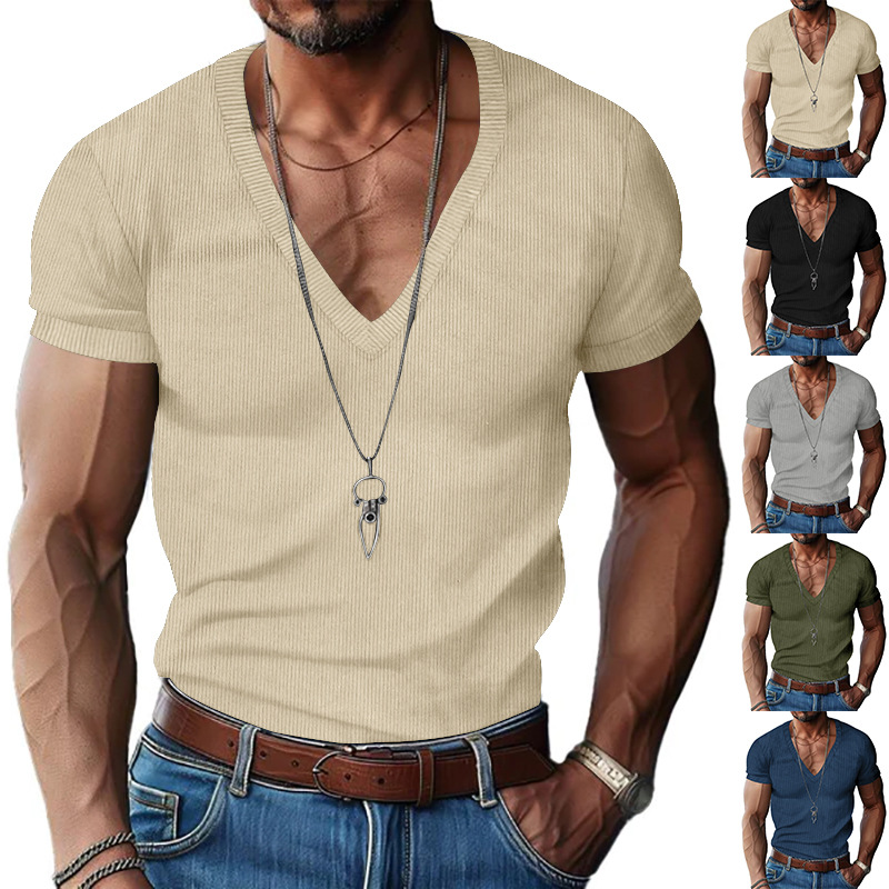 Corduroy Button Up Shirt Men - Men's Corduroy European and American Summer