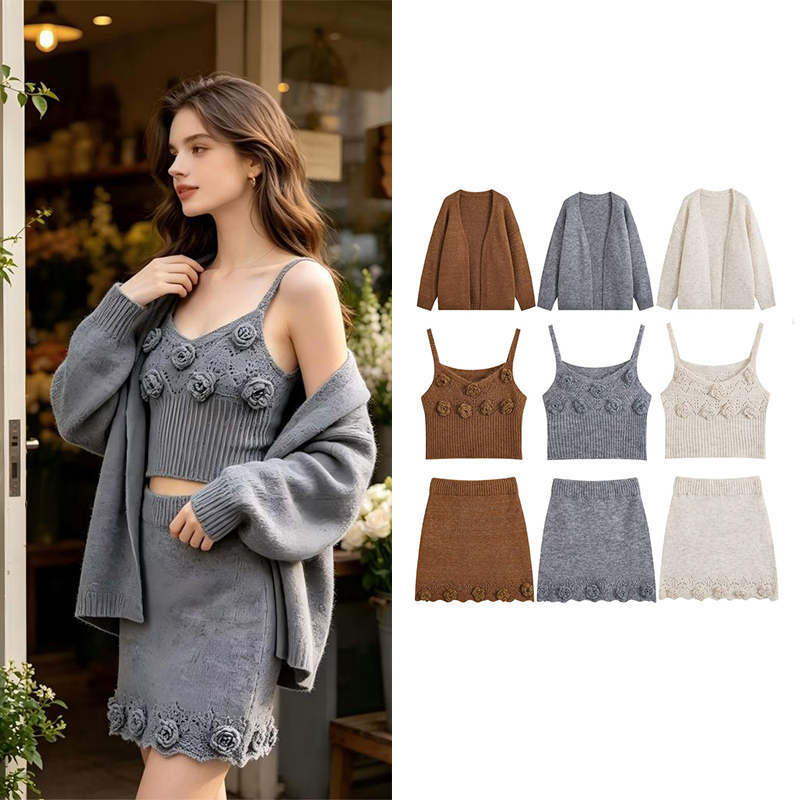 Shorts - Guobioziy 2026 New Women's 3‑Piece Knitted