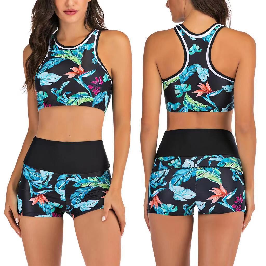 Shorts - Y2K Bikini Woman Tankini With Shorts