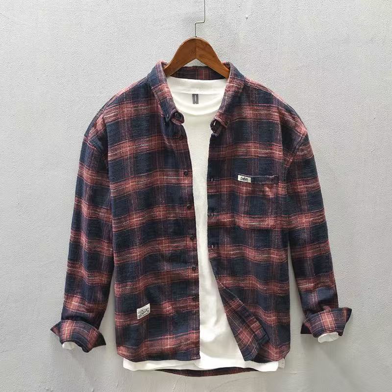 Flannel Plaid Shirt Heavy Weight - 2026 Spring/Autumn New Checkered Casual Shirt