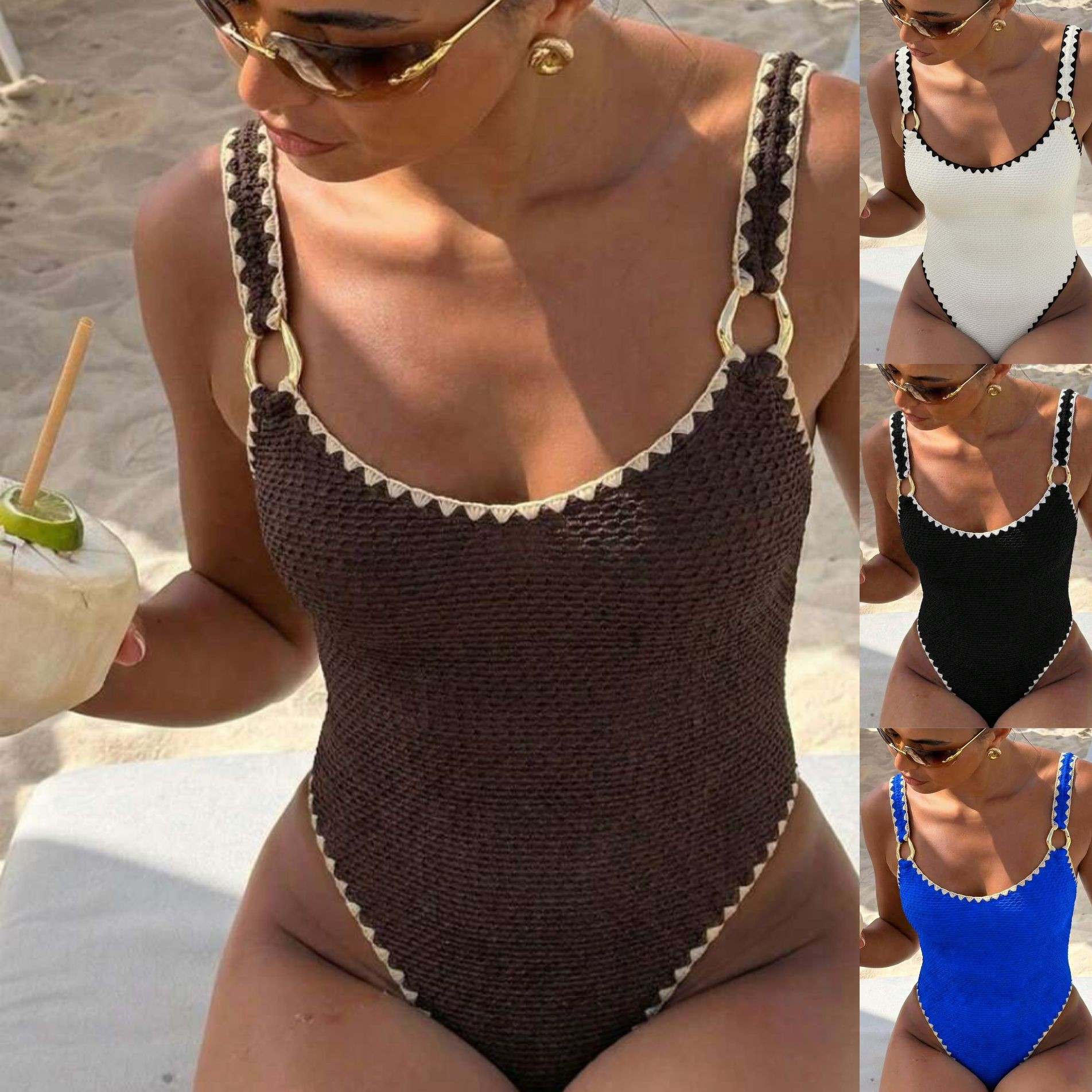Suits - Women Swimwear Swimsuit Sleeveless Solid Color