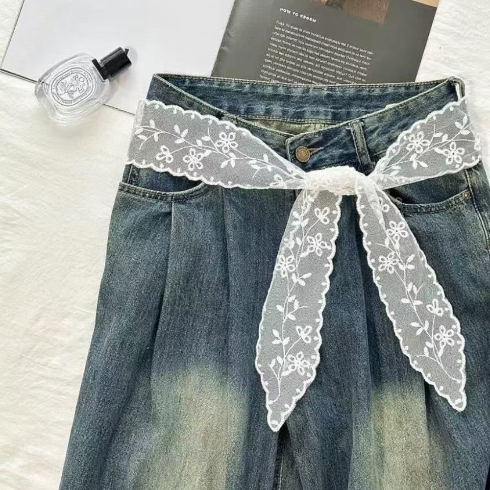 Jeans - Sweet White Lace Belt for Women