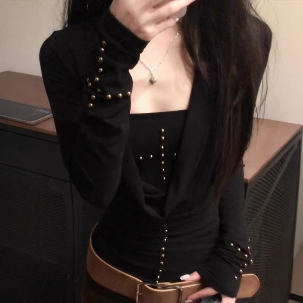 T-Shirts - Y2k Dark Girl Cross Long Sleeve