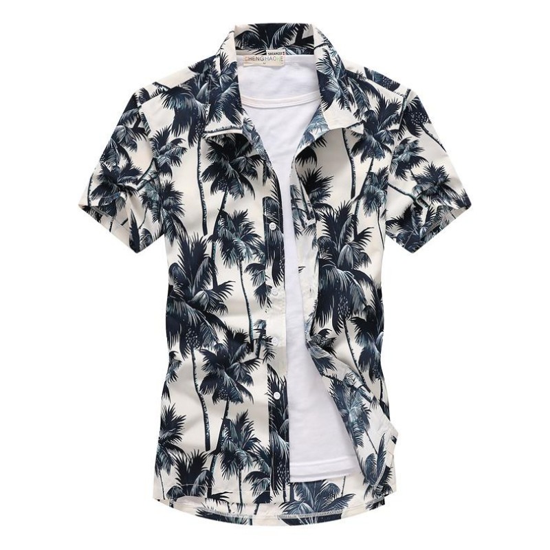 Summer Mens Hawaiian Casual Co - Vintage Hawaiian Floral Shirt ulasan dan harga