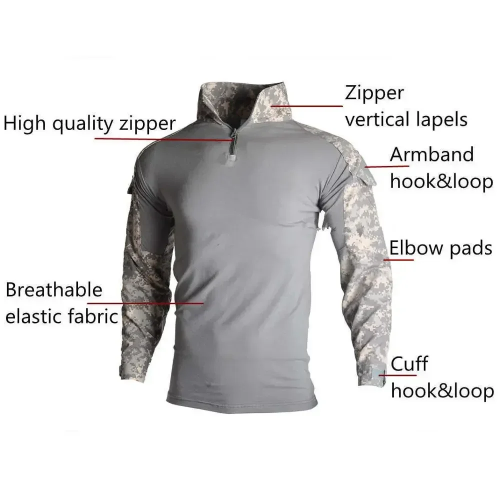 MC Outdoor Tactical Suits Mult - Tactical Military Shirt Cargo ulasan dan harga