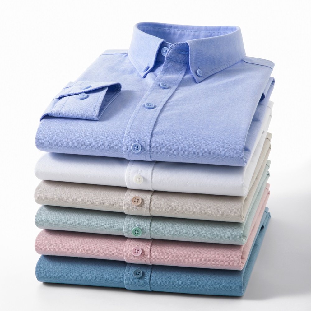 2026 New IN Men's 100% Cotton  - Mandarin Collar Formal Shirt Slim Fit ulasan dan harga