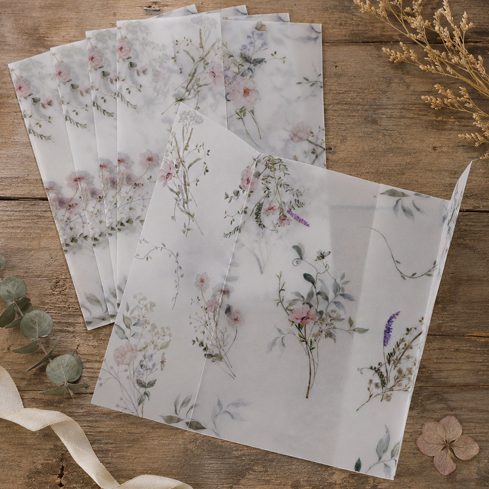 20/50pcs Vellum Wrap with Wate - Jackets ulasan dan harga