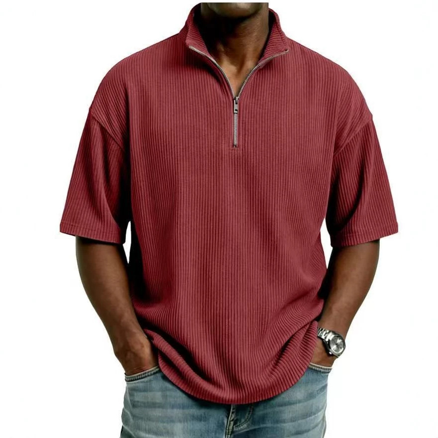 Summer Corduroy Stand-up Colla - Corduroy Button Up Shirt Men ulasan dan harga