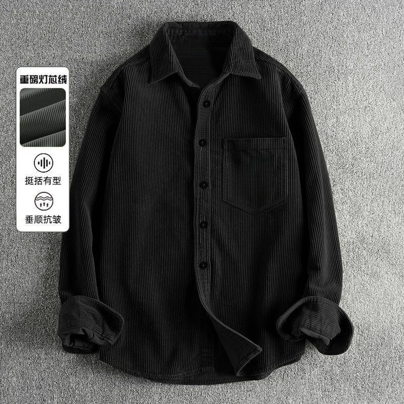 Autumn Men's Corduroy Long Sle - Corduroy Button Up Shirt Men ulasan dan harga