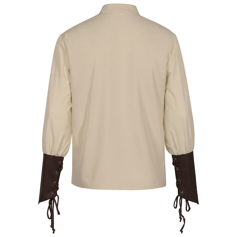 Men's Medieval Pirate Shirt Re - Medieval Gothic Lace Up Pirate Shirt ulasan dan harga