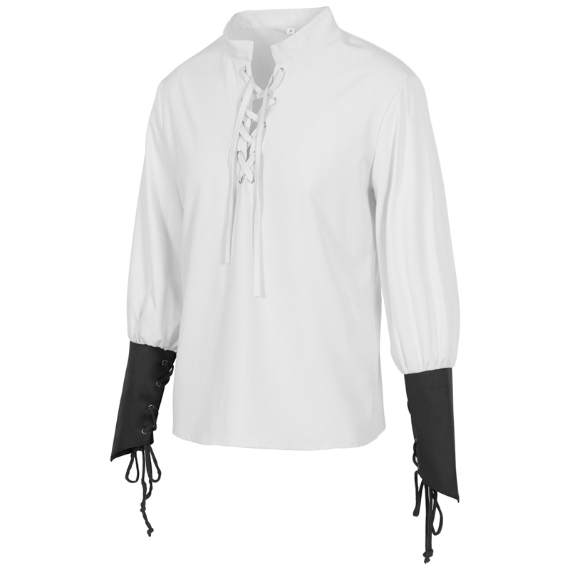 Men's Medieval Pirate Shirt Re - Medieval Gothic Lace Up Pirate Shirt ulasan dan harga