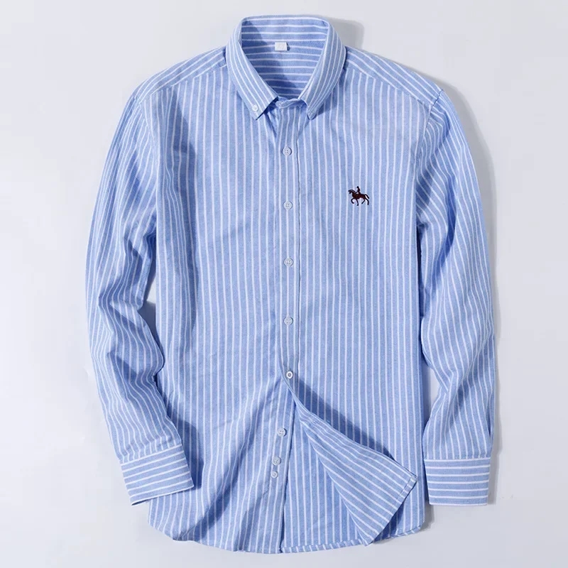 New 100% Cotton Oxford Shirt F - Oxford Cotton Casual Shirt Business ulasan dan harga
