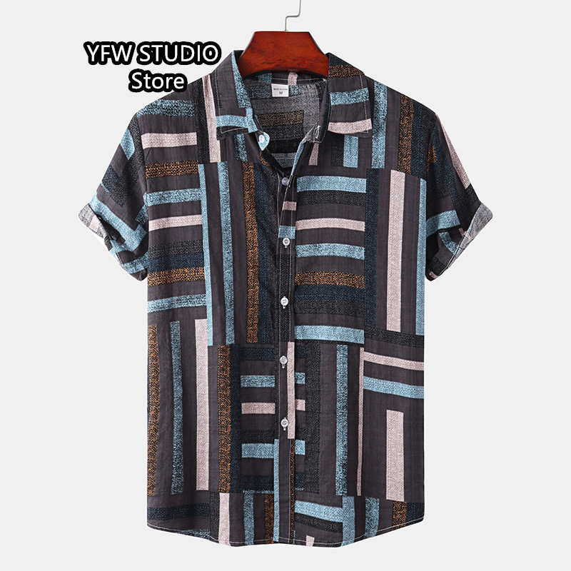 Men's Hawaiian Printed Vintage - Vintage Hawaiian Floral Shirt ulasan dan harga