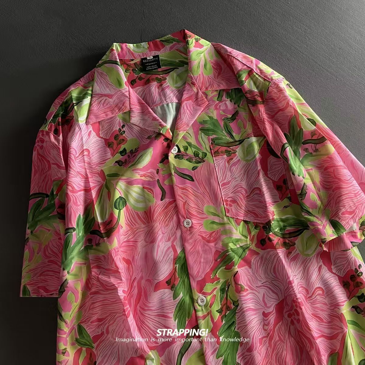 Vintage Beach Blusas Vocation  - Vintage Hawaiian Floral Shirt ulasan dan harga