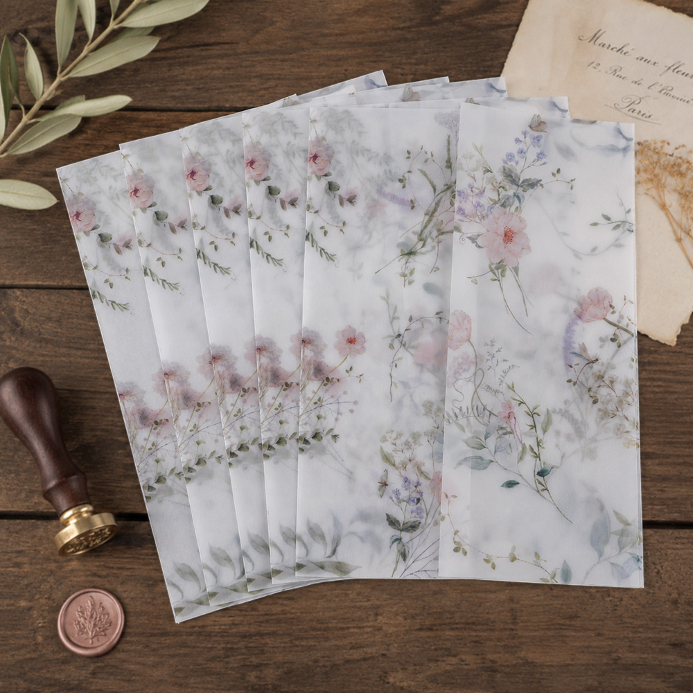 20/50pcs Vellum Wrap with Wate - Jackets ulasan dan harga