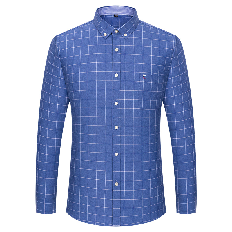 100% Pure Cotton Oxford Men St - Oxford Cotton Casual Shirt Business ulasan dan harga