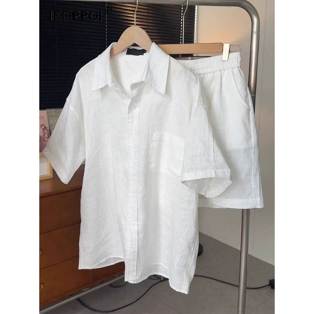Lightweight Breathable Cotton  - Mens Linen Shirt Long Sleeve ulasan dan harga