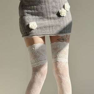 1 Pair Women's Over-Knee Socks - Jeans ulasan dan harga