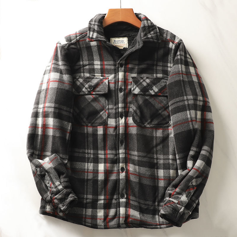 Men's Heavyweight Flannel Plai - Flannel Plaid Shirt Heavy Weight ulasan dan harga