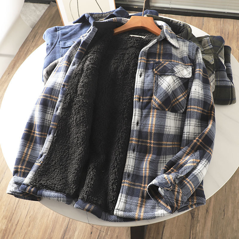 Men's Heavyweight Flannel Plai - Flannel Plaid Shirt Heavy Weight ulasan dan harga
