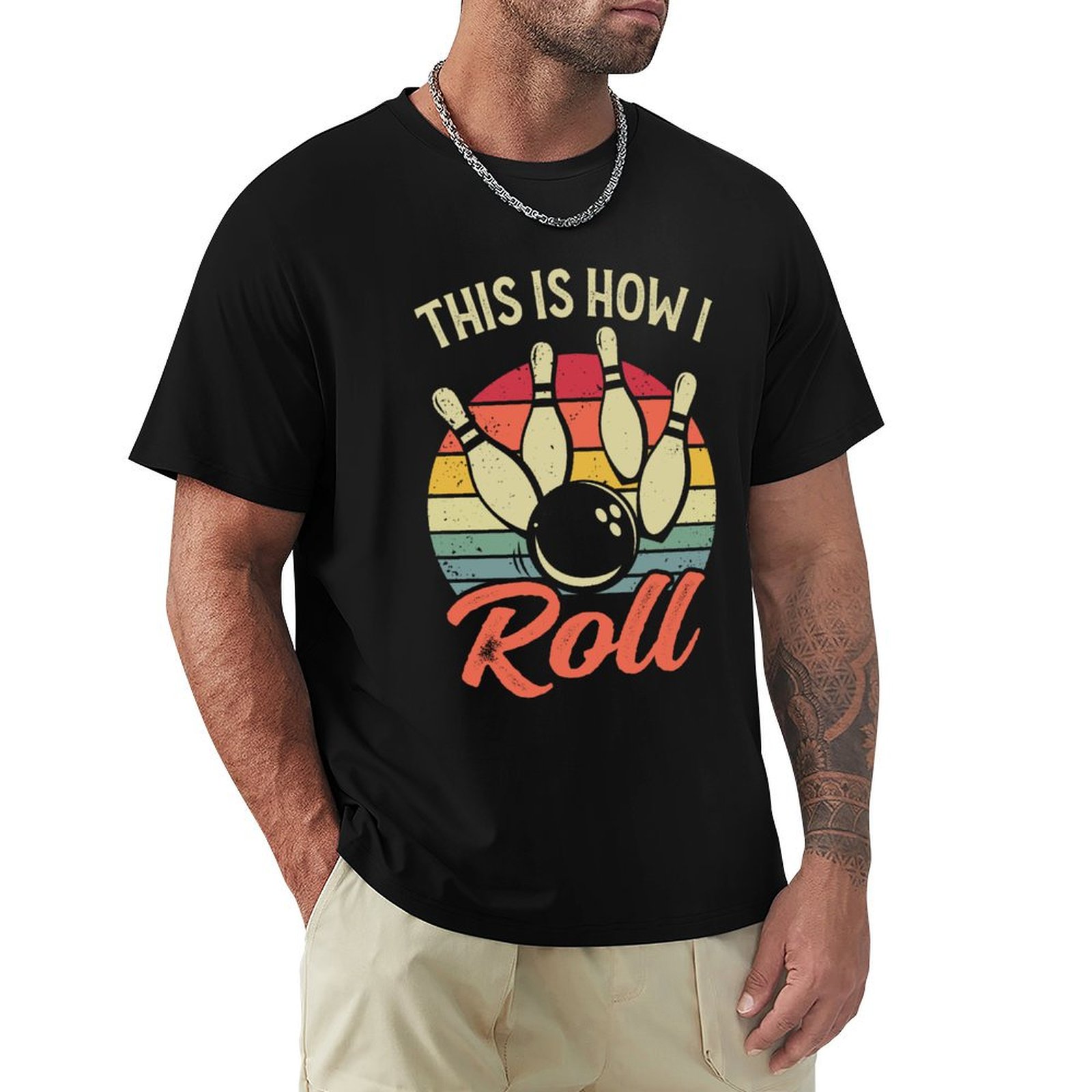 This Is How I Roll Retro Bowli - Short Sleeve Bowling Shirt Retro ulasan dan harga