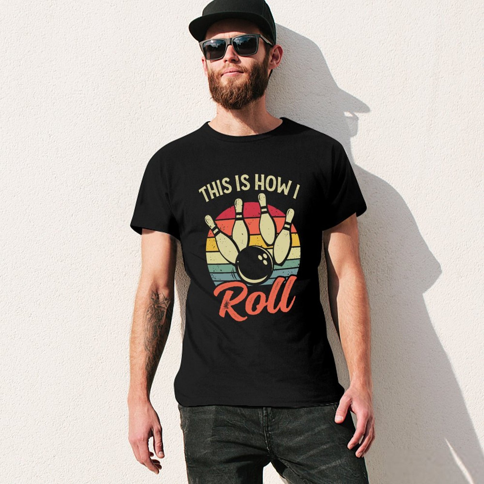 This Is How I Roll Retro Bowli - Short Sleeve Bowling Shirt Retro ulasan dan harga