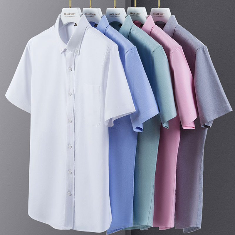 Summer new 100% cotton Oxford  - Oxford Cotton Casual Shirt Business ulasan dan harga