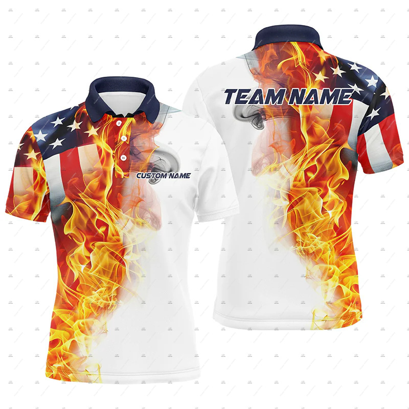 Custom Name Bowling Skull Flam - Short Sleeve Bowling Shirt Retro ulasan dan harga