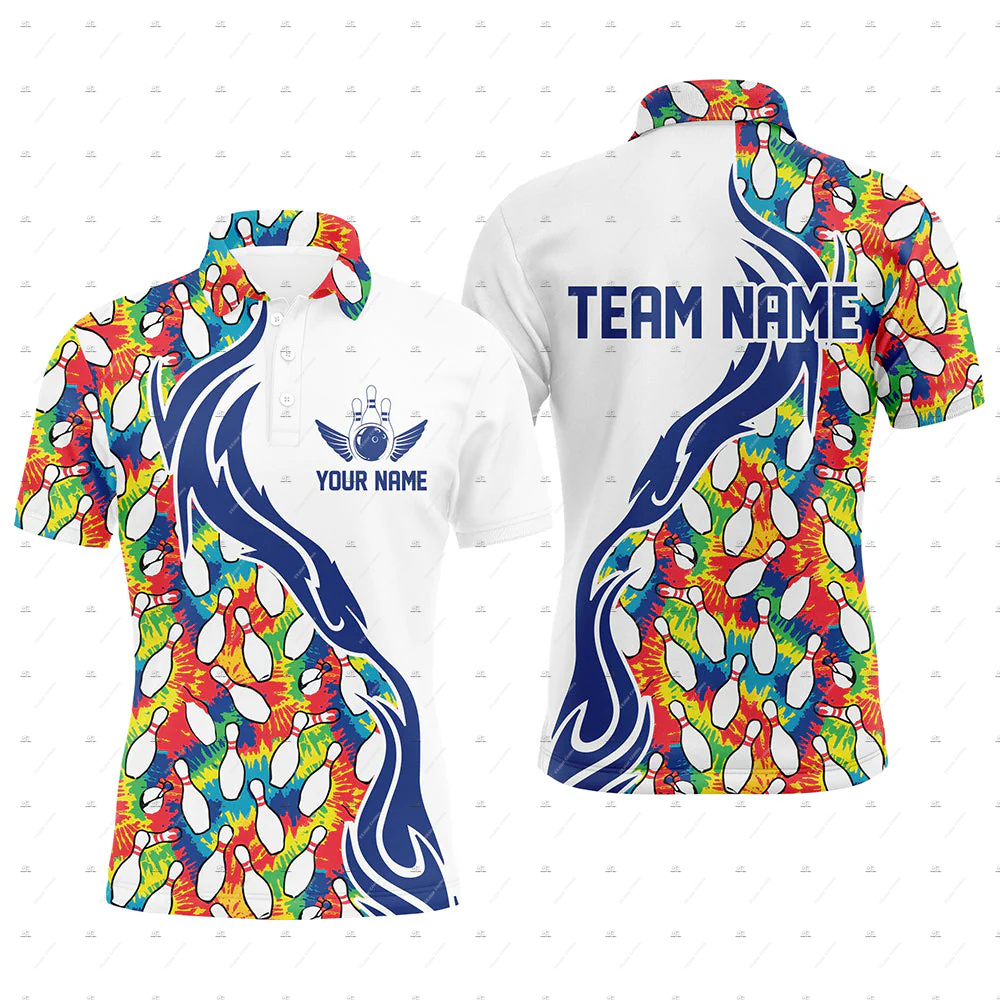 Custom Name Bowling Skull Flam - Short Sleeve Bowling Shirt Retro ulasan dan harga