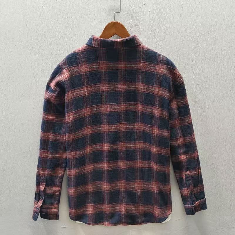 2026 Spring/Autumn New Checker - Flannel Plaid Shirt Heavy Weight ulasan dan harga