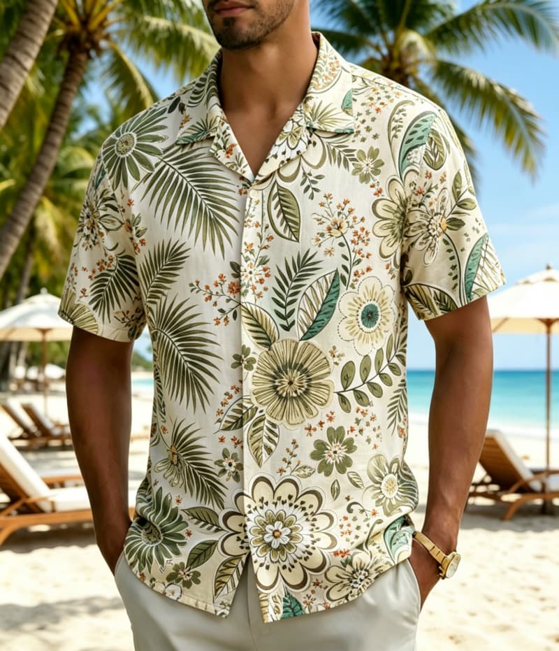 Men's Vintage Boho Tropical Fl - Vintage Hawaiian Floral Shirt ulasan dan harga