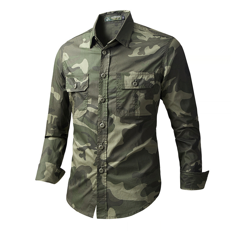 Spring Autumn Men's Tactical C - Tactical Military Shirt Cargo ulasan dan harga