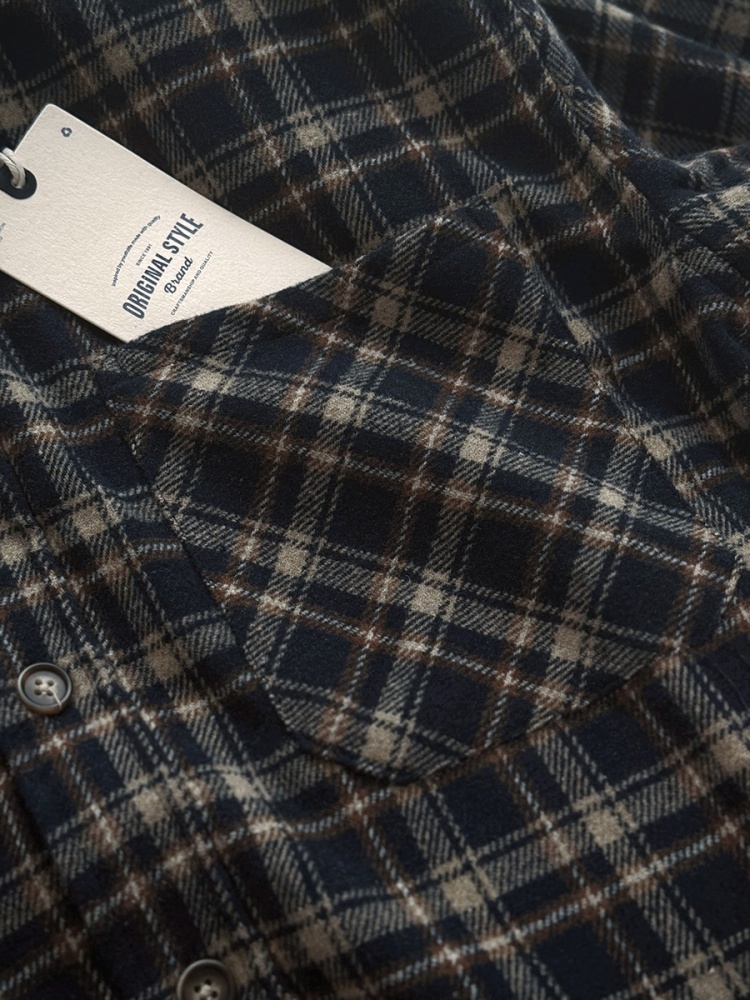 ‌Japanese Vintage Heavyweight  - Flannel Plaid Shirt Heavy Weight ulasan dan harga