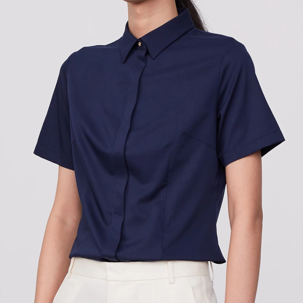 Women's Short Sleeve Non-Iron  - Breathable Bamboo Fiber Shirt Non Iron ulasan dan harga