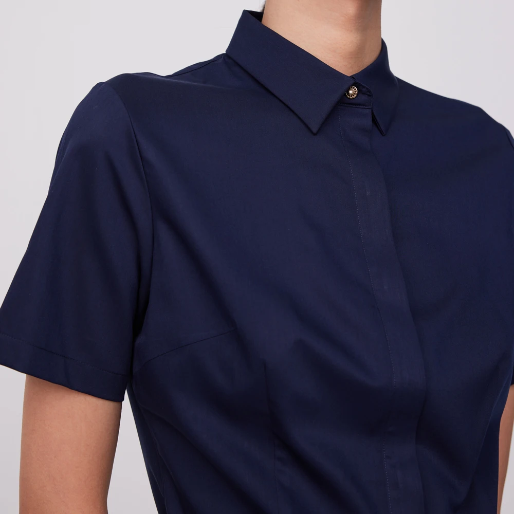Women's Short Sleeve Non-Iron  - Breathable Bamboo Fiber Shirt Non Iron ulasan dan harga