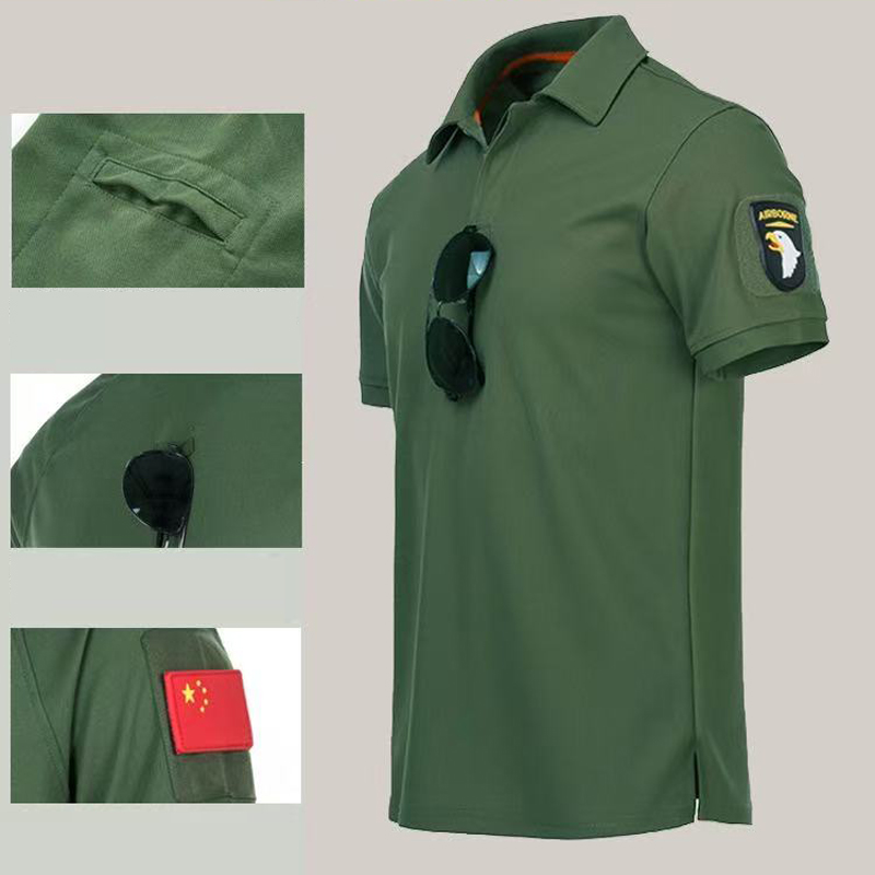 Men's Military Summer Sports T - Tactical Military Shirt Cargo ulasan dan harga