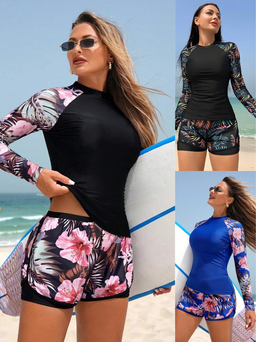 Y2k Tankini Women's Long Sleev - Shorts ulasan dan harga