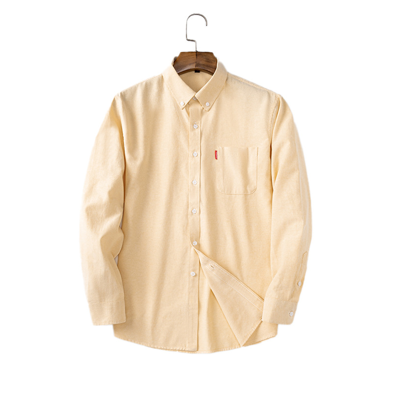 Men's Pure Cotton Oxford Cloth - Oxford Cotton Casual Shirt Business ulasan dan harga