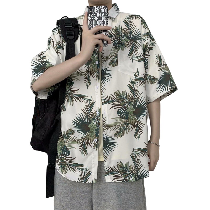 Casual Hawaiian Retro Floral P - Vintage Hawaiian Floral Shirt ulasan dan harga