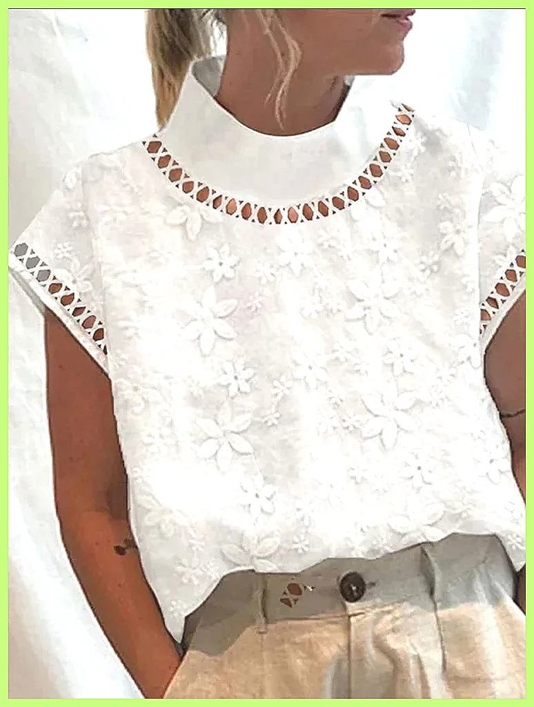 Women's Cotton Linen Pullover  - Shirts ulasan dan harga