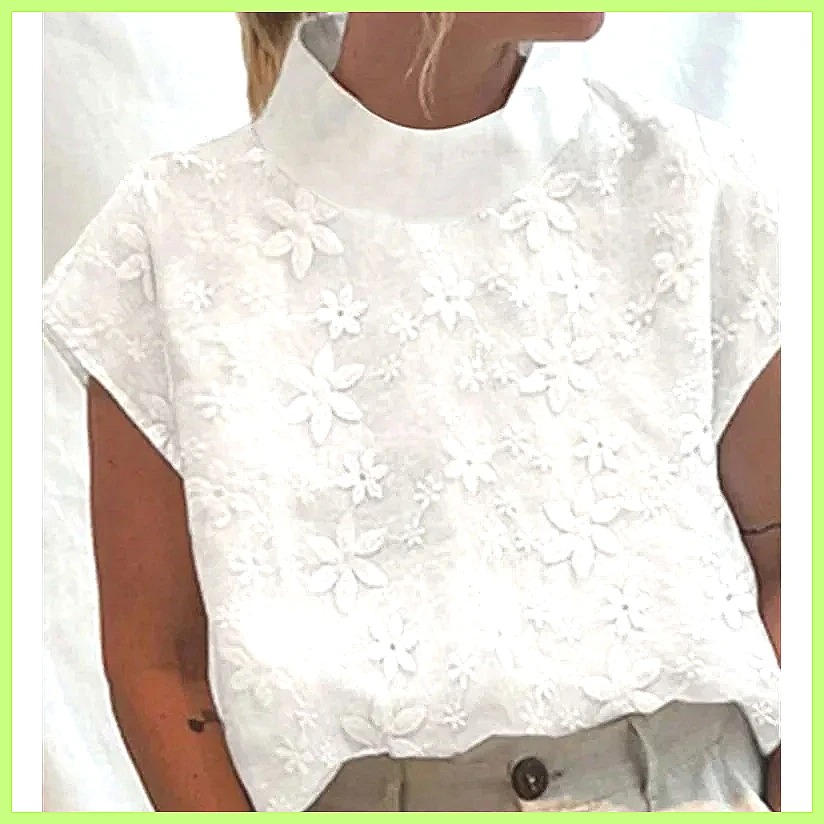 Women's Cotton Linen Pullover  - Shirts ulasan dan harga