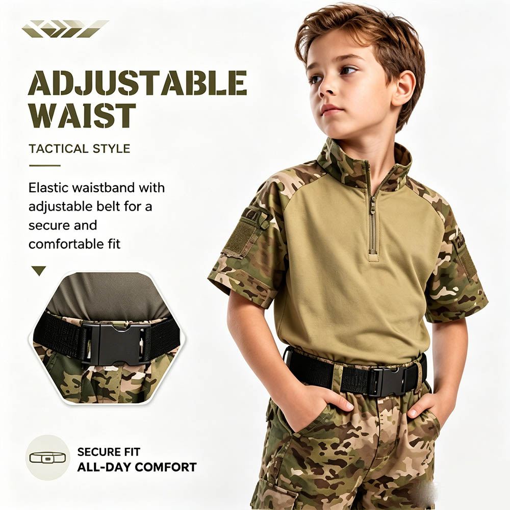 Kids Camouflage Tactical Frog  - Tactical Military Shirt Cargo ulasan dan harga