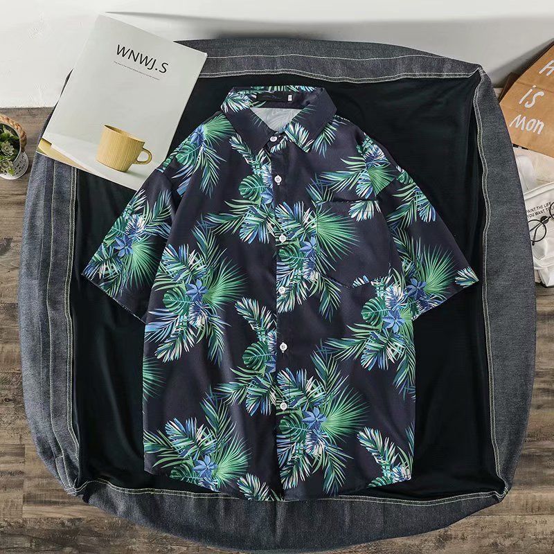 Vintage Floral Short Sleeve Me - Vintage Hawaiian Floral Shirt ulasan dan harga