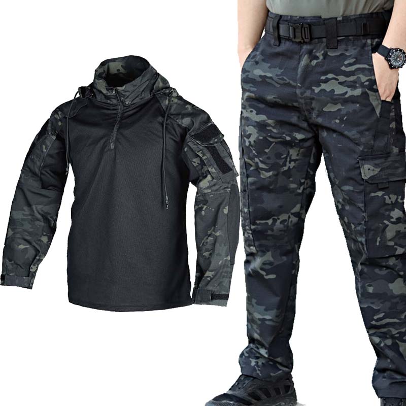 Tactical Military Uniform Set  - Tactical Military Shirt Cargo ulasan dan harga