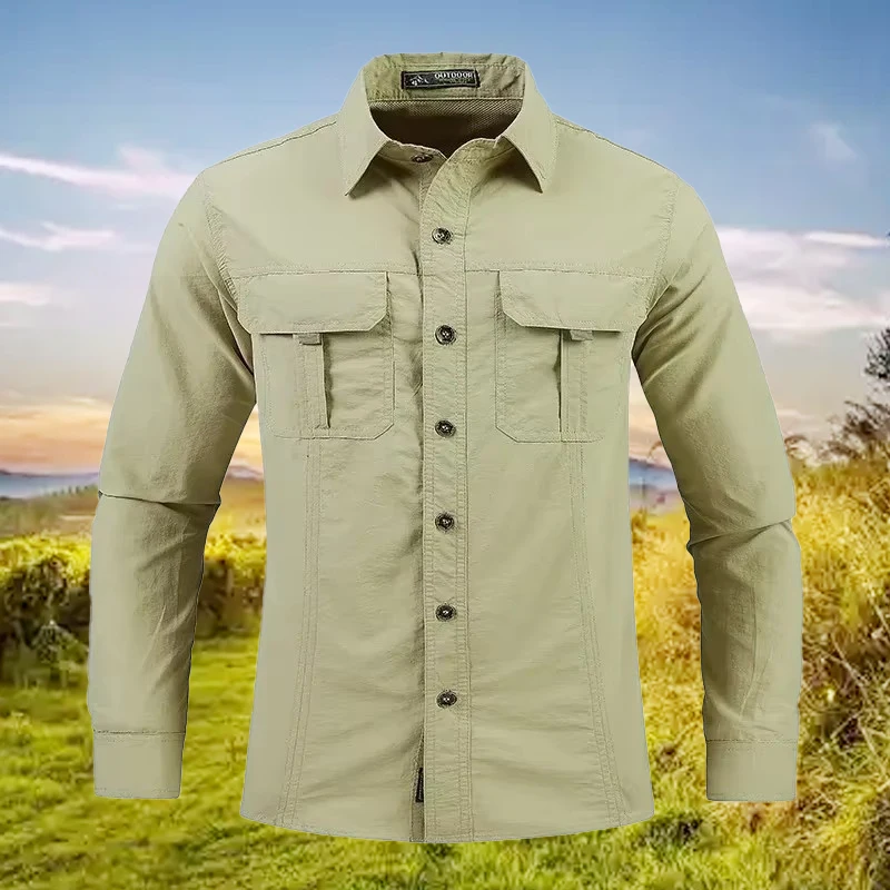 5XL Men Lightweight Quick-Dryi - Tactical Military Shirt Cargo ulasan dan harga