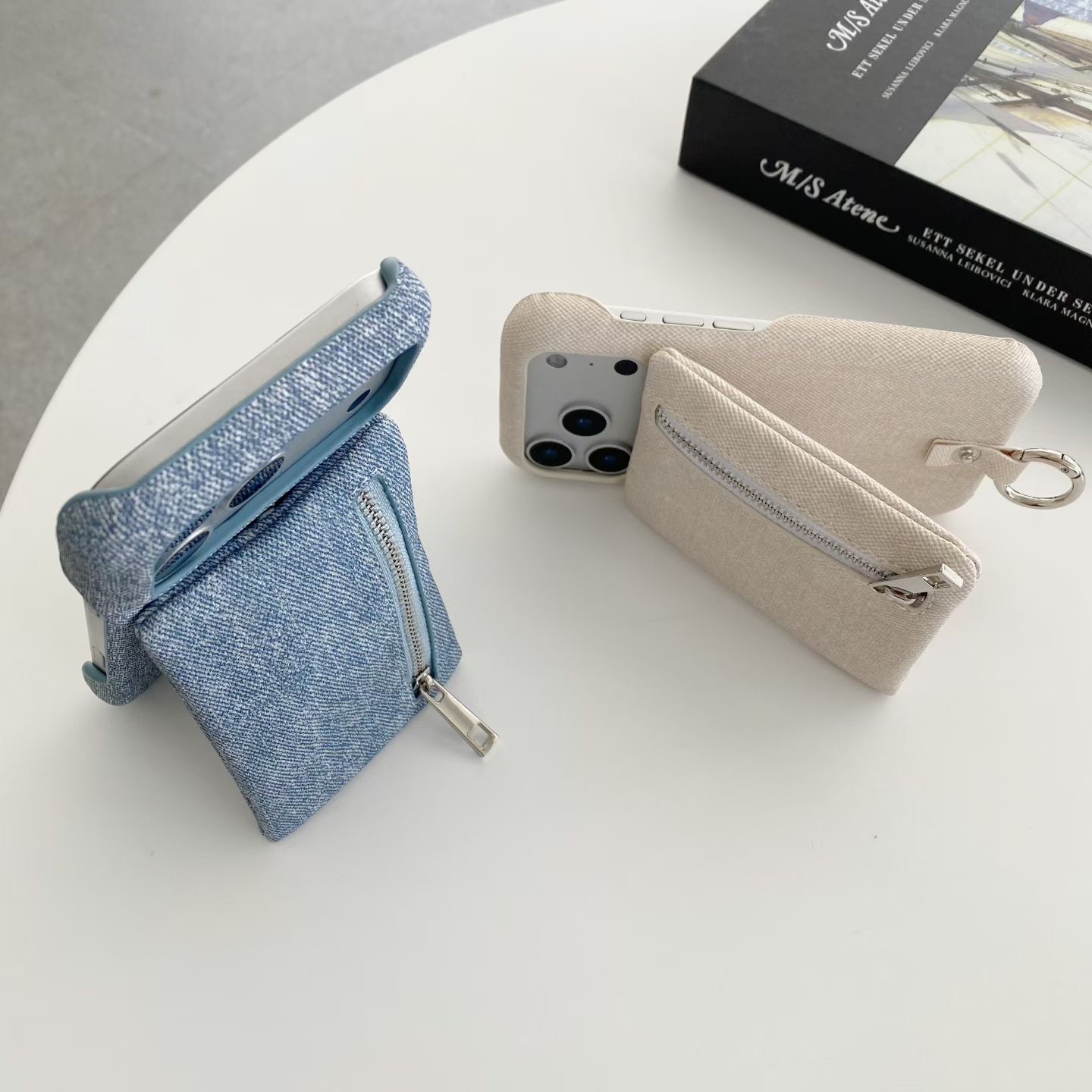 Jeans zipper money wallet card - Jeans ulasan dan harga