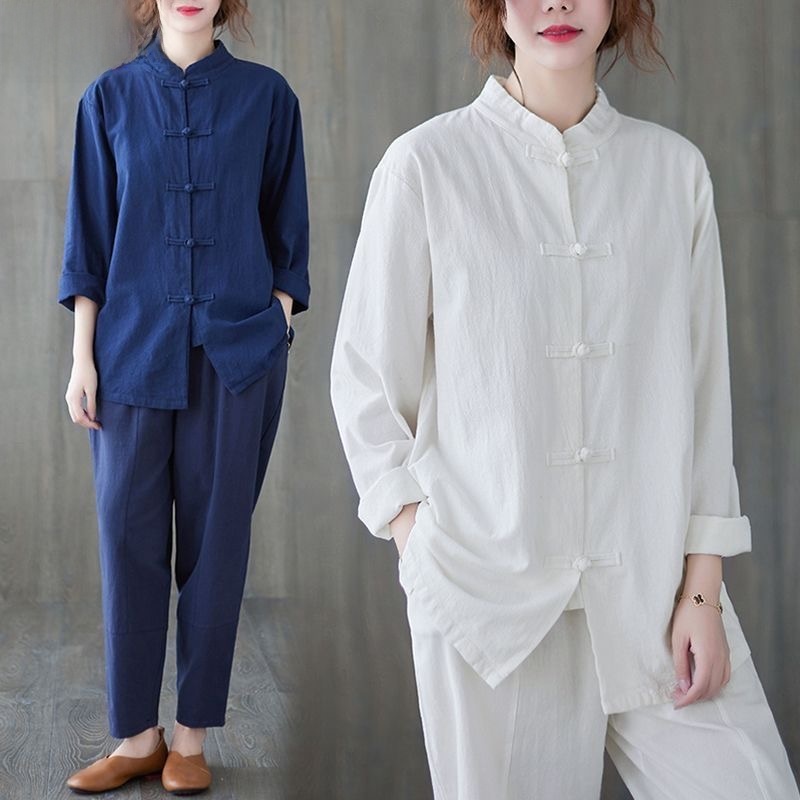 Loose Cotton Linen Shirt Long  - Mens Linen Shirt Long Sleeve ulasan dan harga
