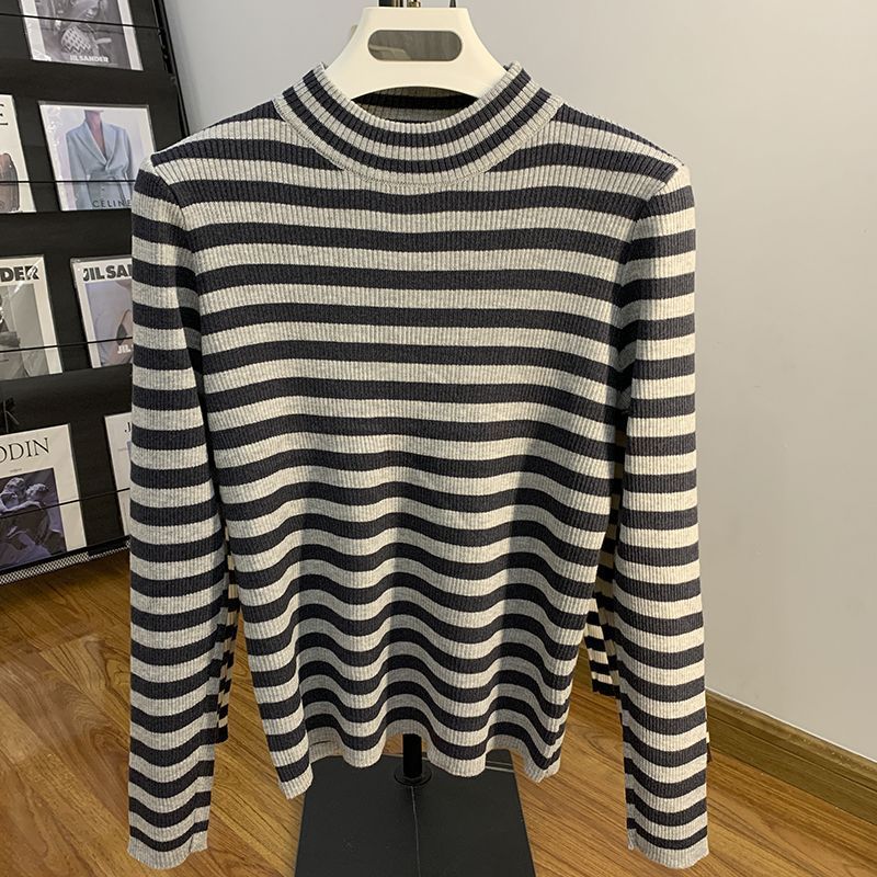 Plus Size Women Mock Neck Long - T-Shirts ulasan dan harga