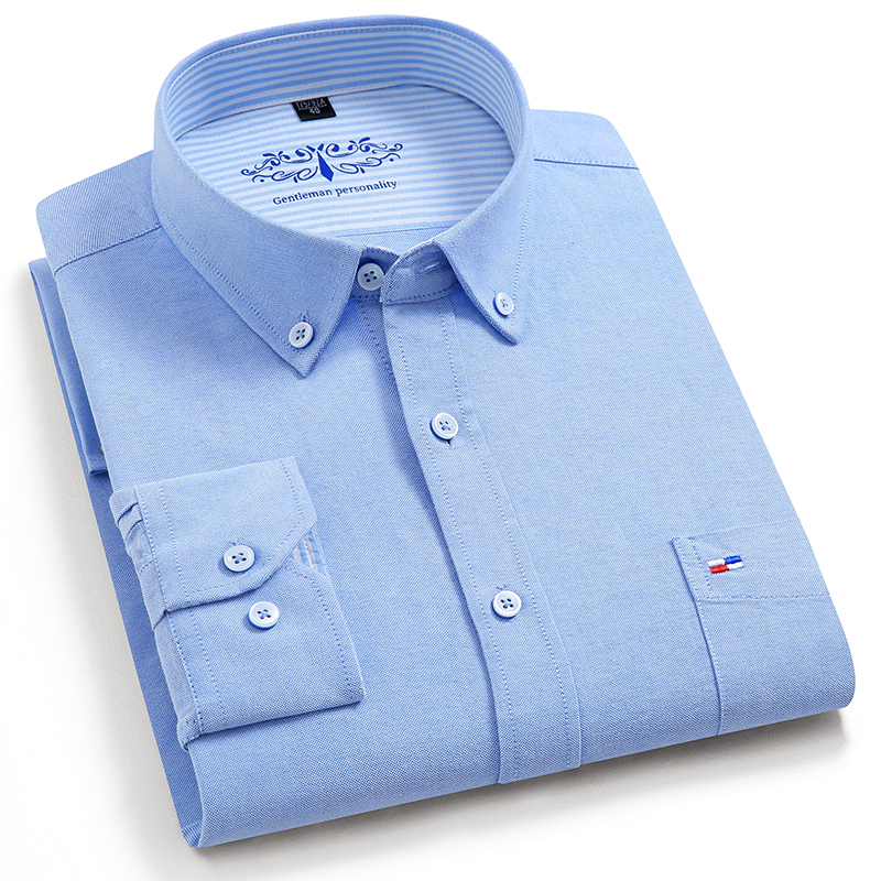 100% Pure Cotton Oxford Men So - Oxford Cotton Casual Shirt Business ulasan dan harga