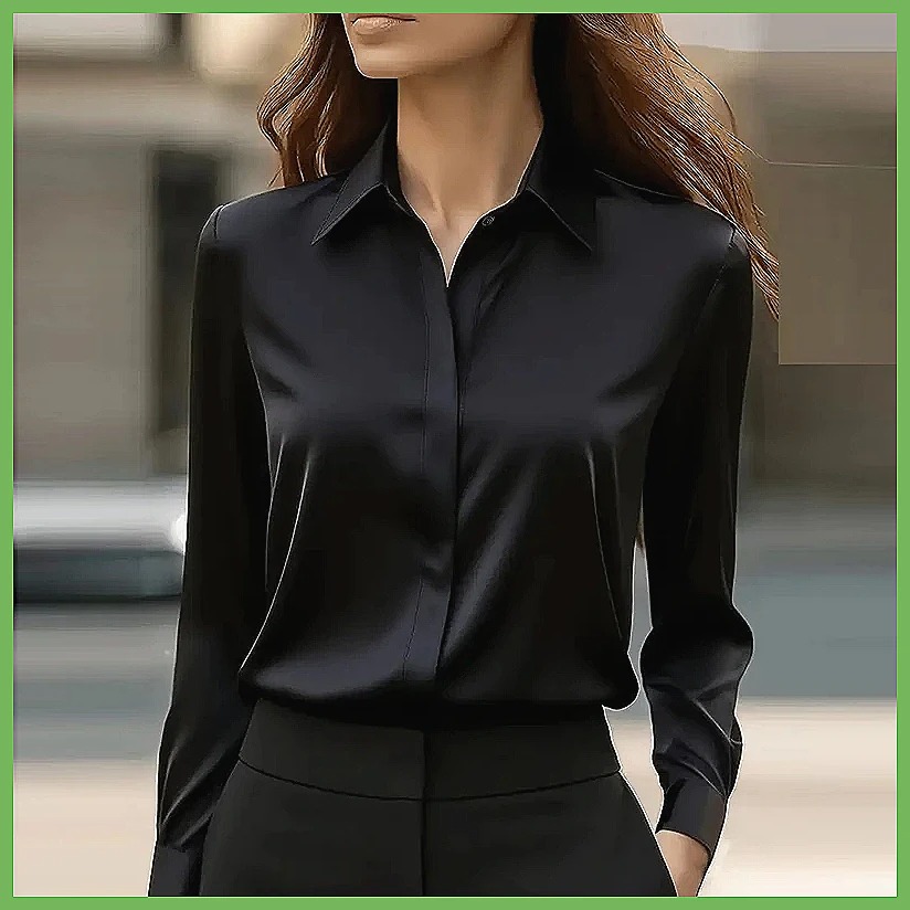 New Women's Office Blouse Long - Shirts ulasan dan harga